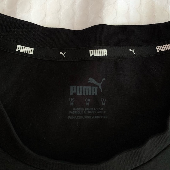 Puma black active crop top t-shirt - Picture 4 of 4